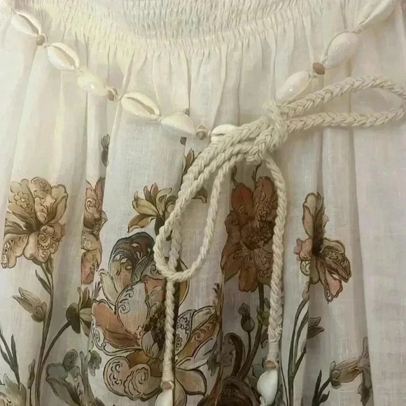 BNWT ZIMMERMANN Chintz belted tiered floral-print linen midi skirt OP - Picture 10 of 11